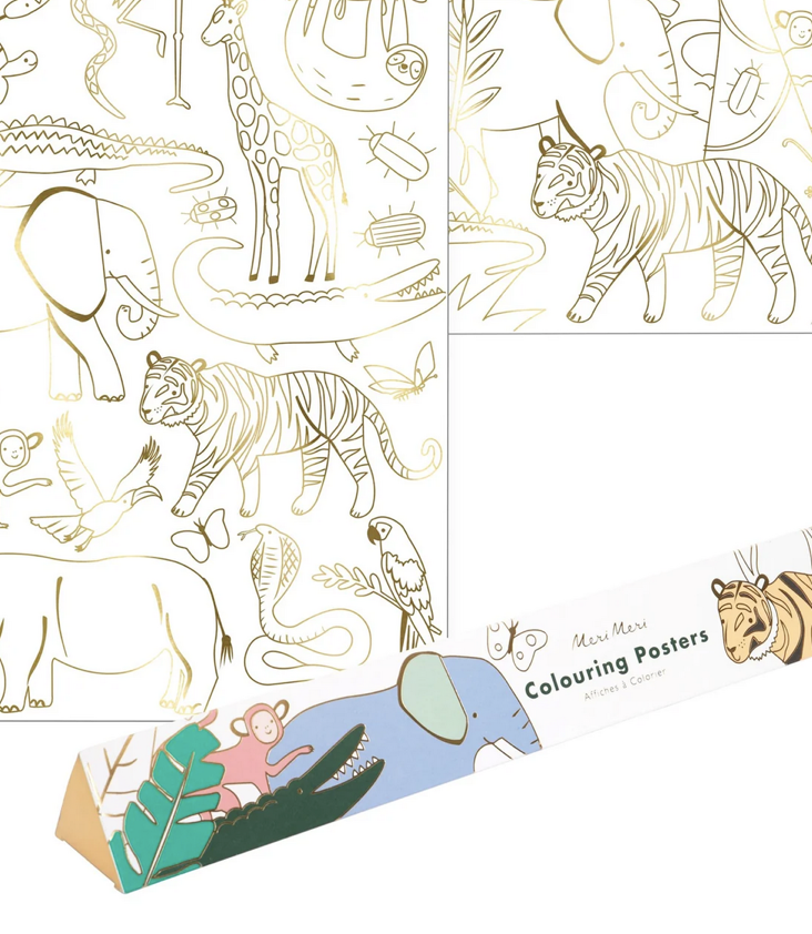 Jungle Colouring Poster Set