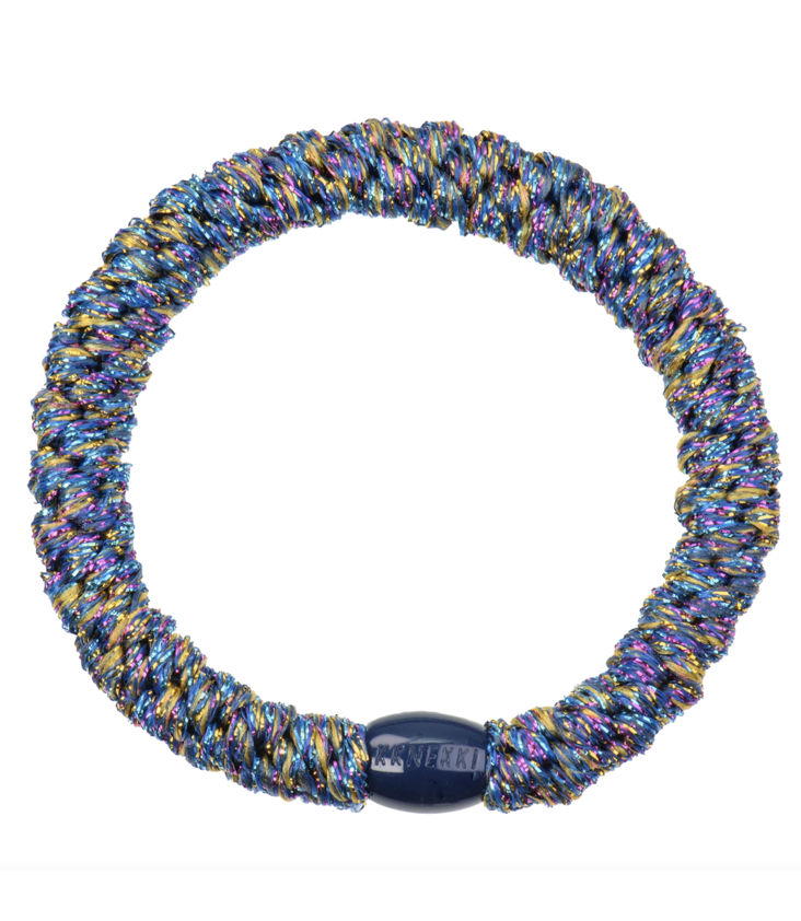Kknekki Hair Tie Electric Blue Multiglitter