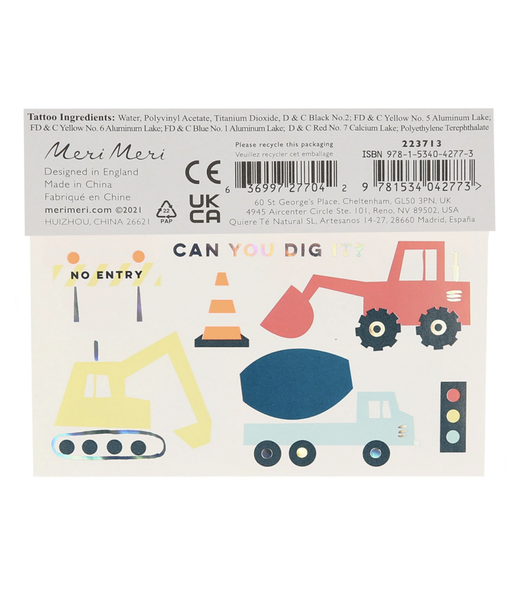 Construction Tattoo Large - 0