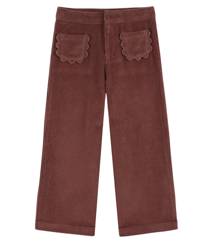 Corduroy Trousers Flowers