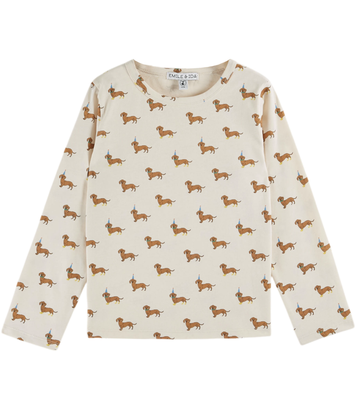 Langarm T-Shirt Dackel