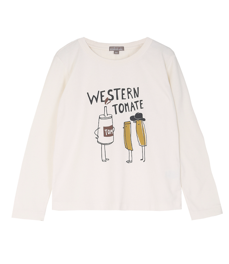 Langarm T-Shirt Western Tomate 2y / 92