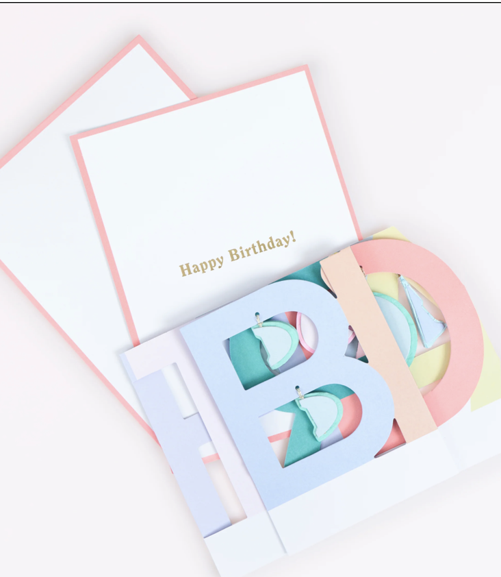 Concertina Birthday Card