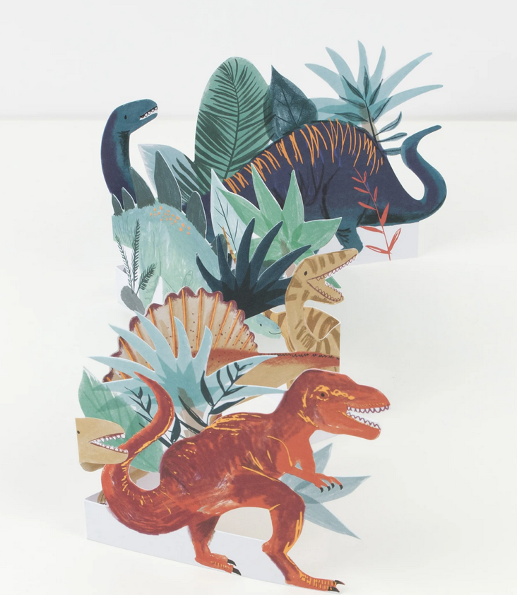 Leporello Dinosaurier Karte