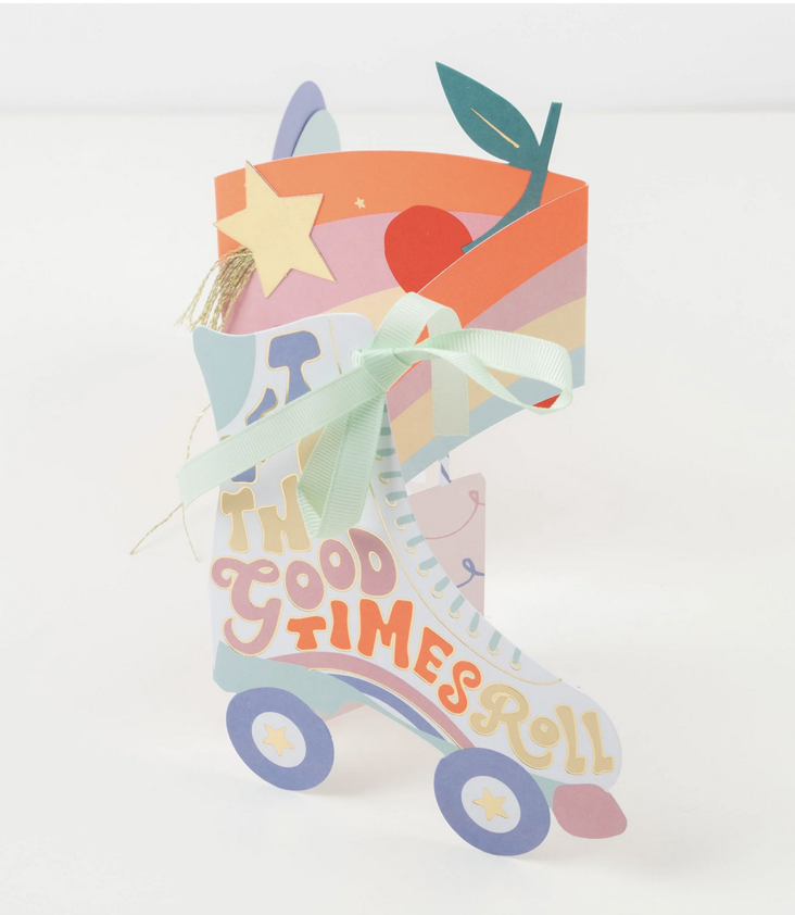 Rollerskate Concertina Card - 1