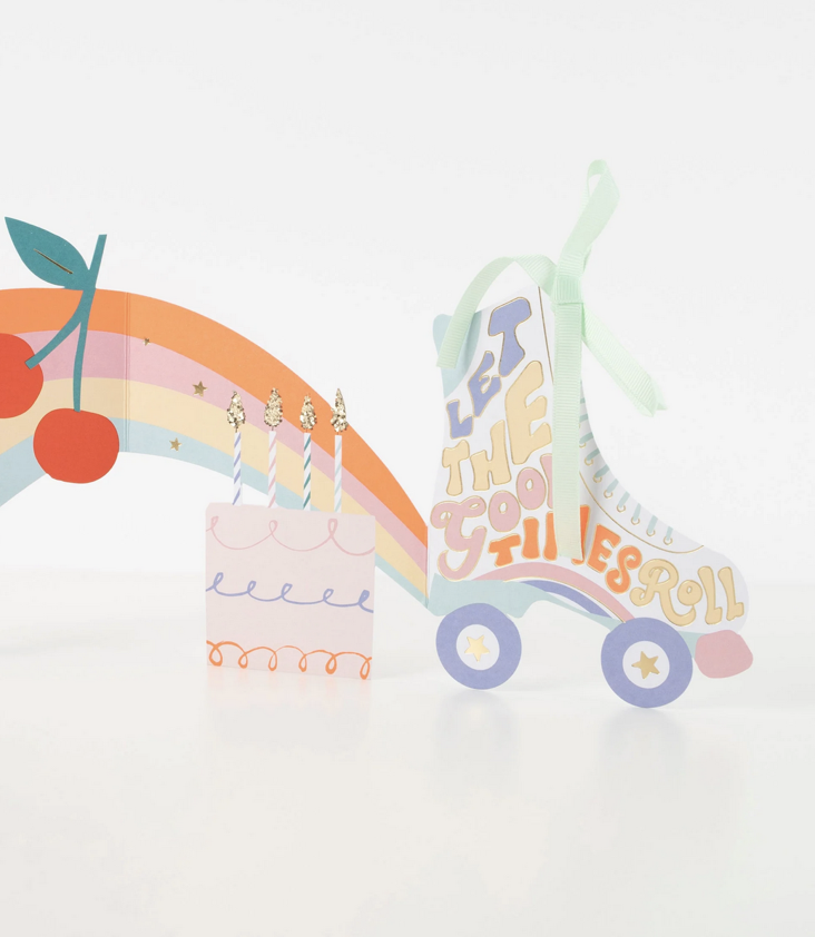 Rollerskate Concertina Card - 0