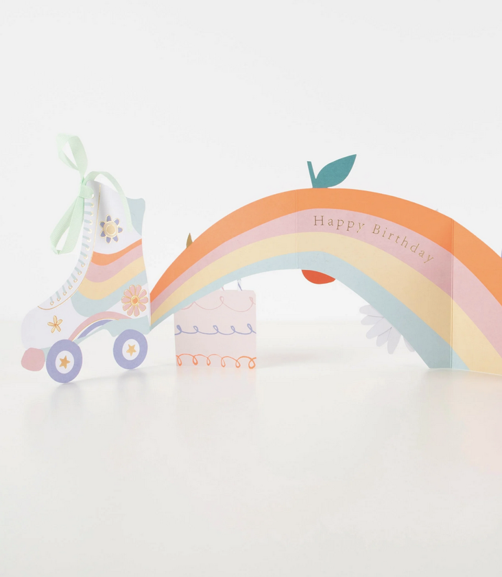 Rollerskate Concertina Card - 2