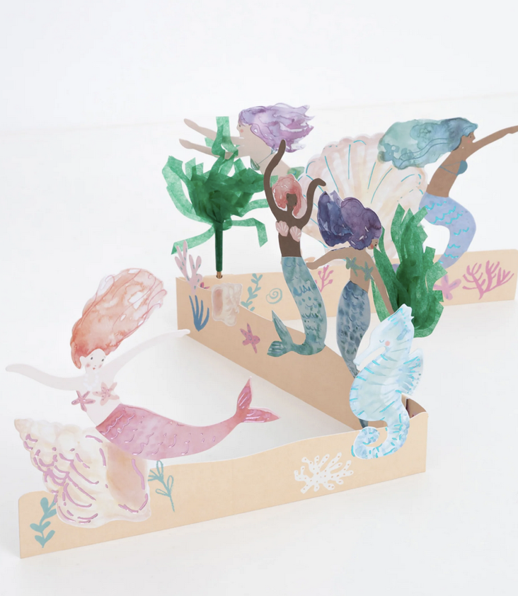 Concertina Mermaid Card