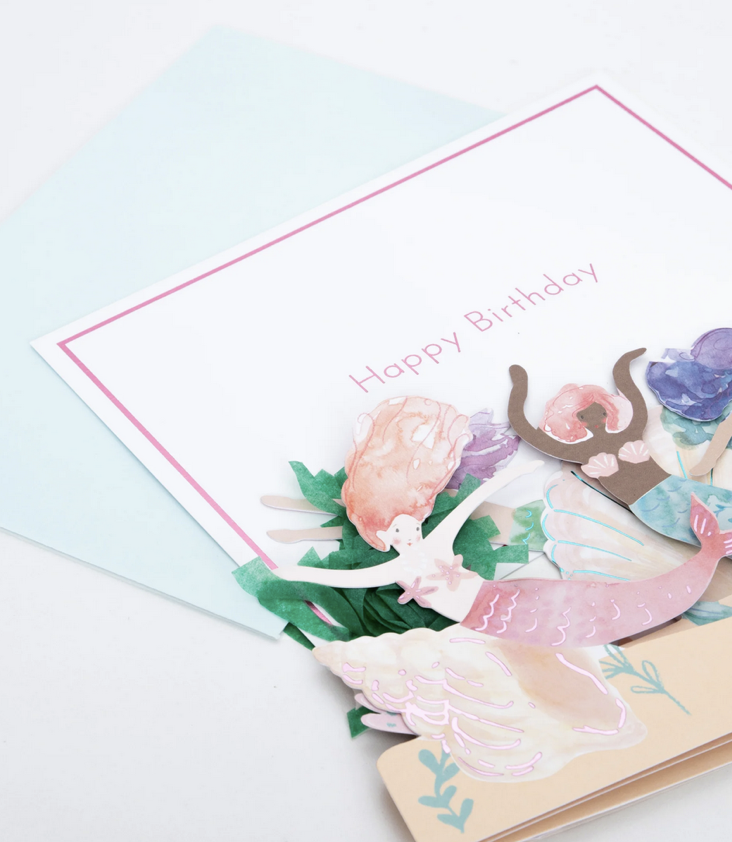 Concertina Mermaid Card - 0