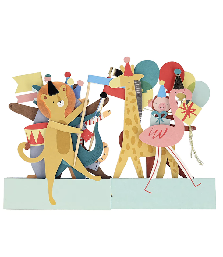 Leporello Tierparade Karte