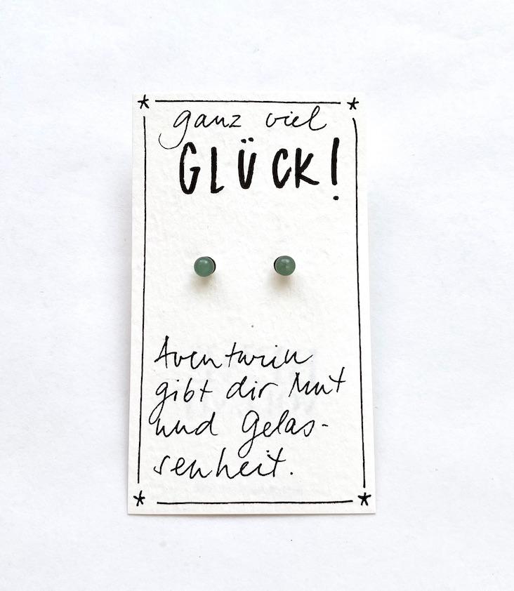 Earring Aventurin