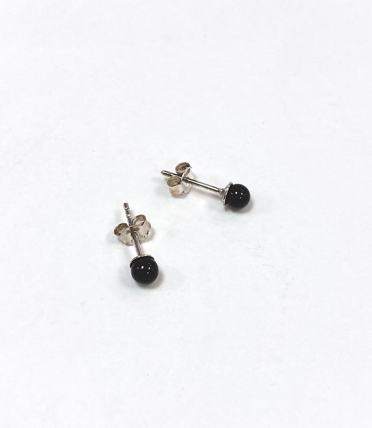 Earring Obsidian - 0