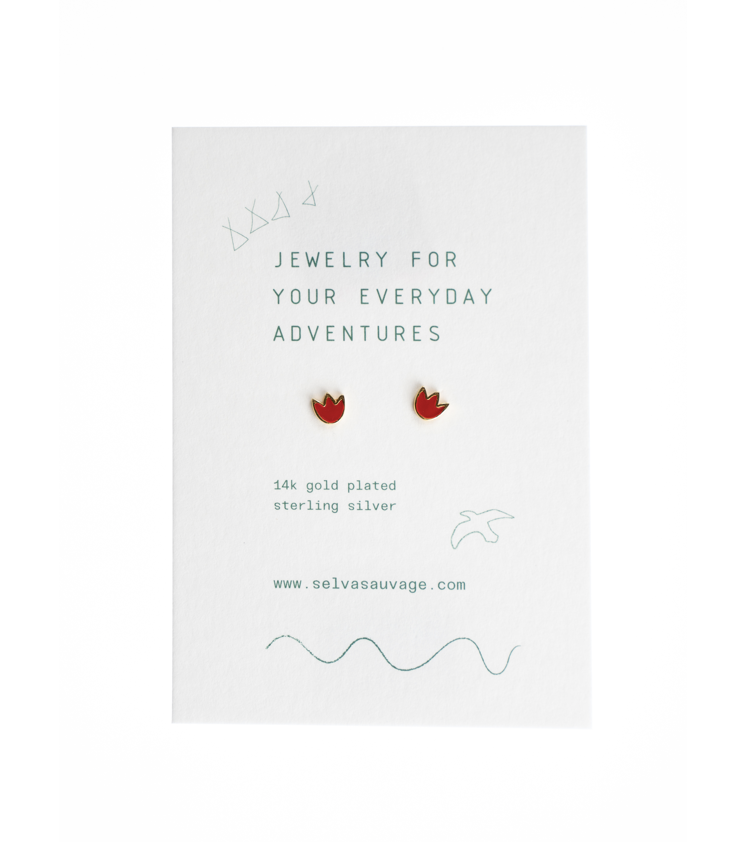 Stud Earring Tulip