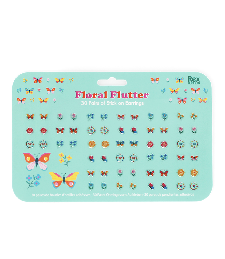 Stick On Earrings Flowers