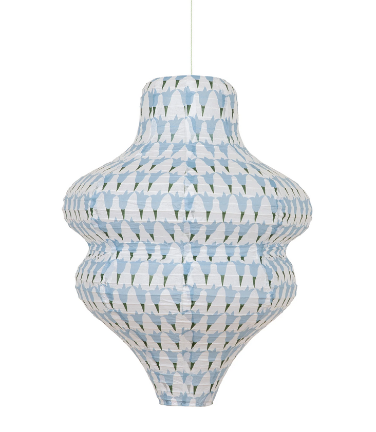 Papier Laternen `Molly Mahon` blau/weiss - 3