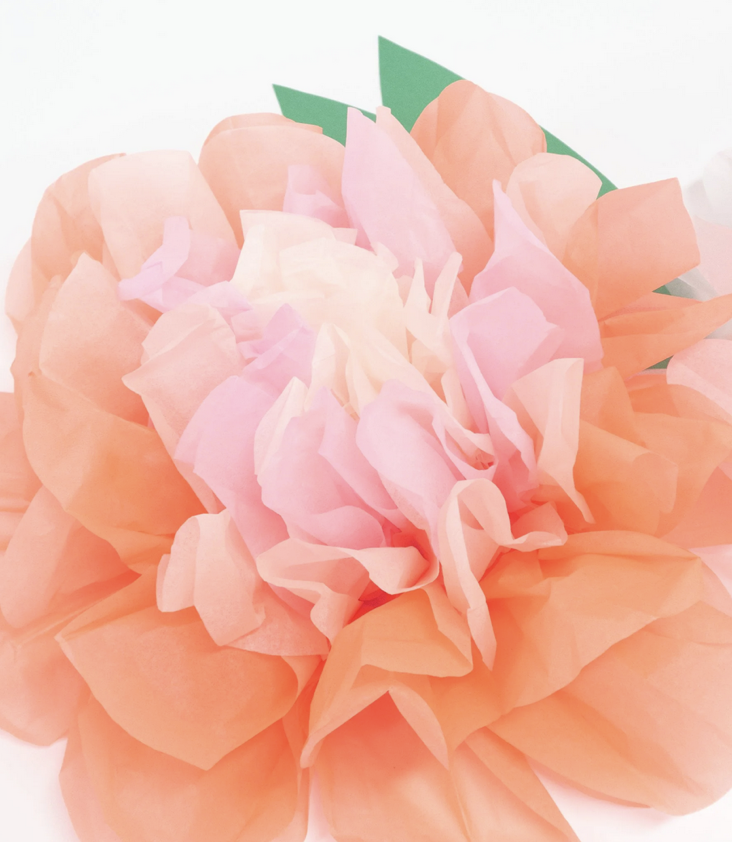 Papierblumen Girlande Gross - 3