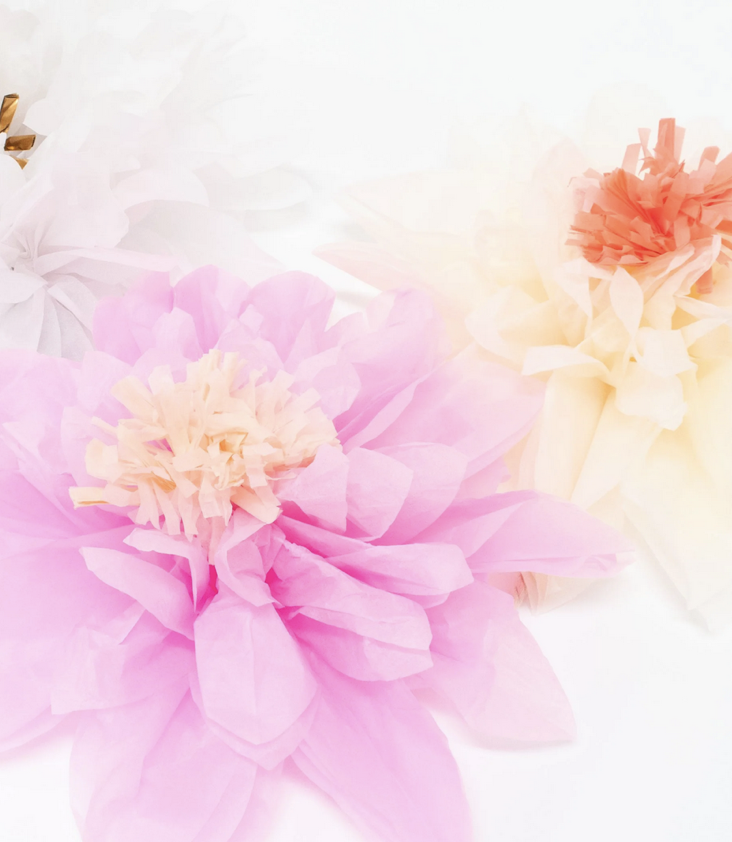 Papierblumen Girlande Gross - 2