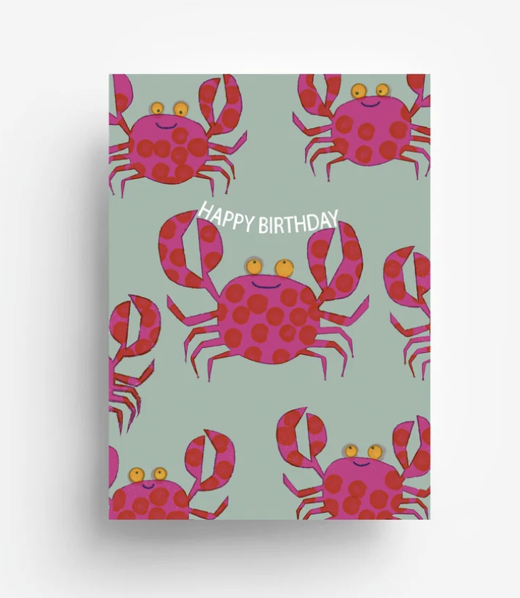 Postkarte Birthday Krebse
