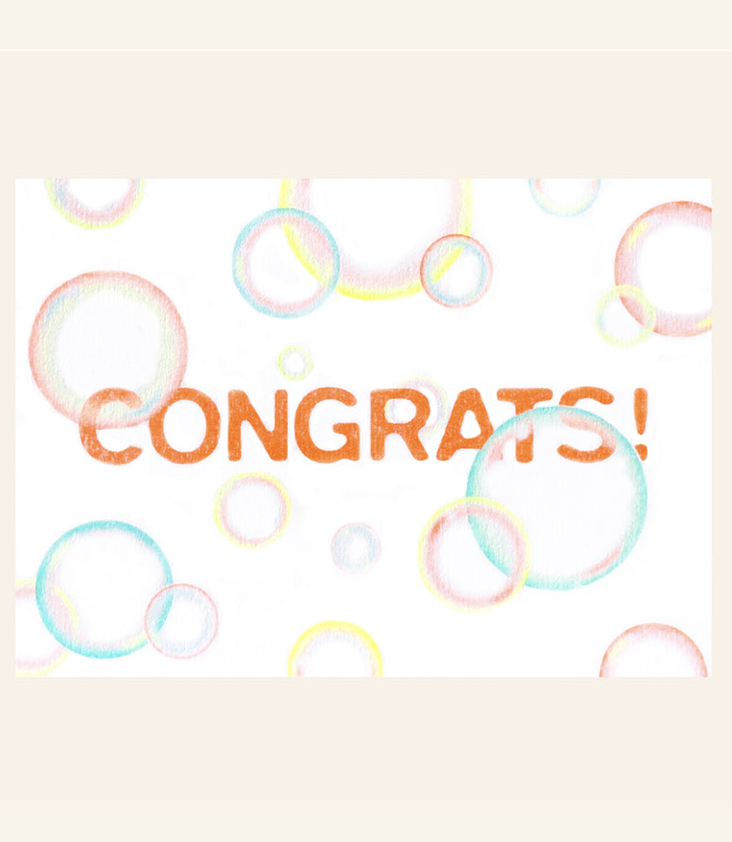 Postkarte Congrats!
