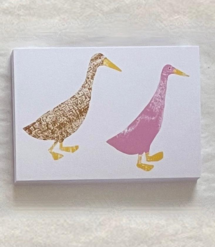 Postkarte Gänse