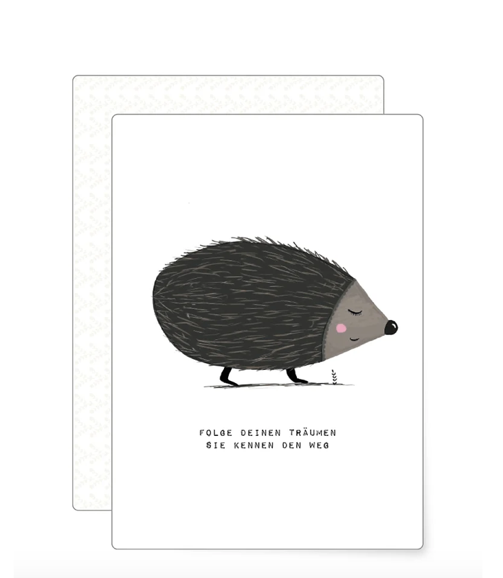 Postkarte Igel