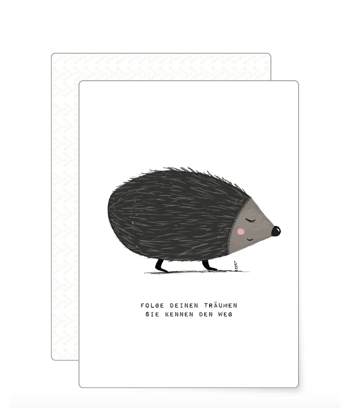 Postcard Hedgehog