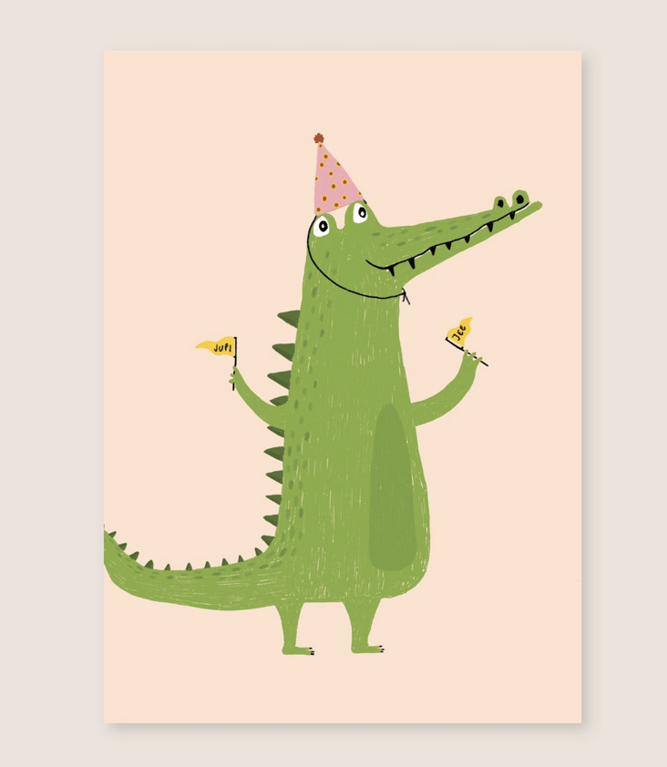 Postcard Crocodile