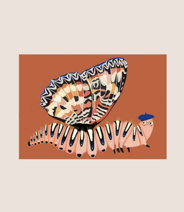 Postcard Caterpillar