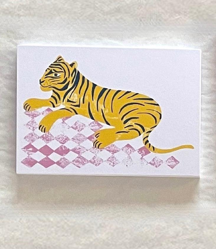 Postkarte Tiger