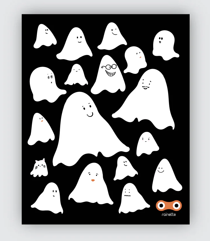 Reflective Stickers Ghosts - 0