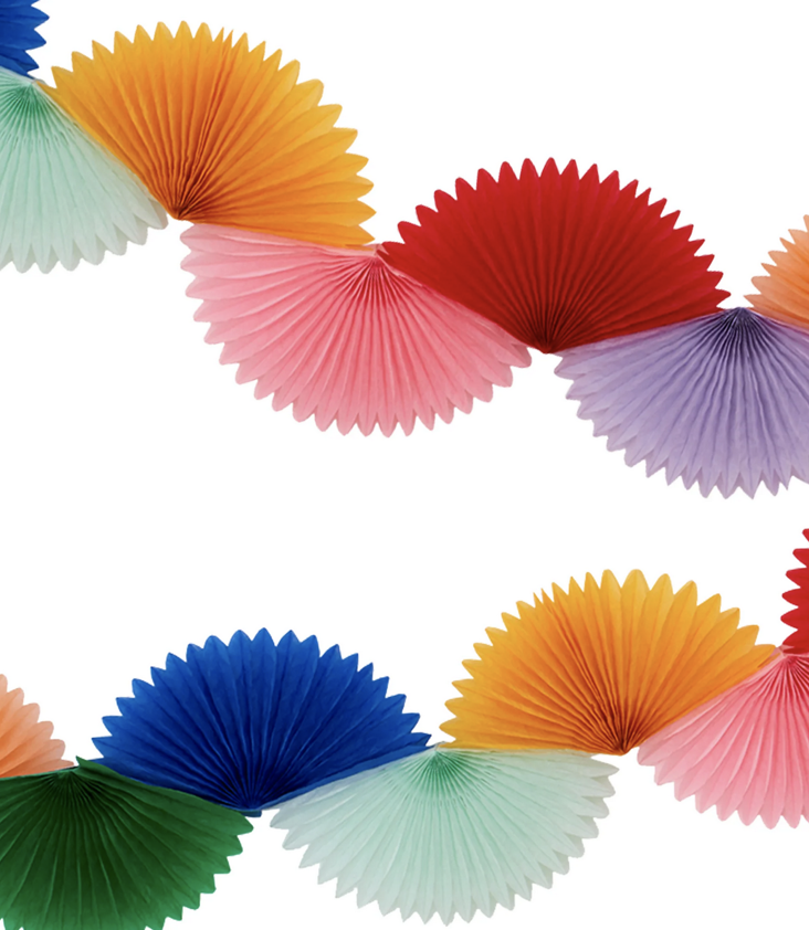 Regenbogen Honeycomb Girlande - 1