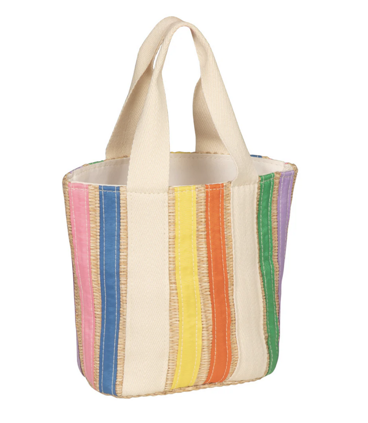 Regenbogen Korbtasche