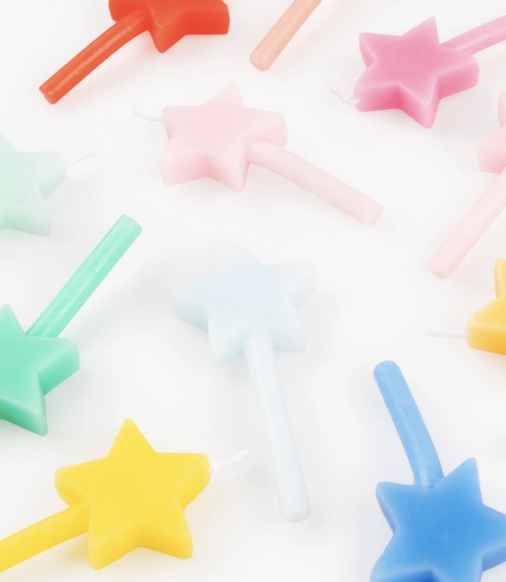 Regenbogen Stern Kerzen - 1