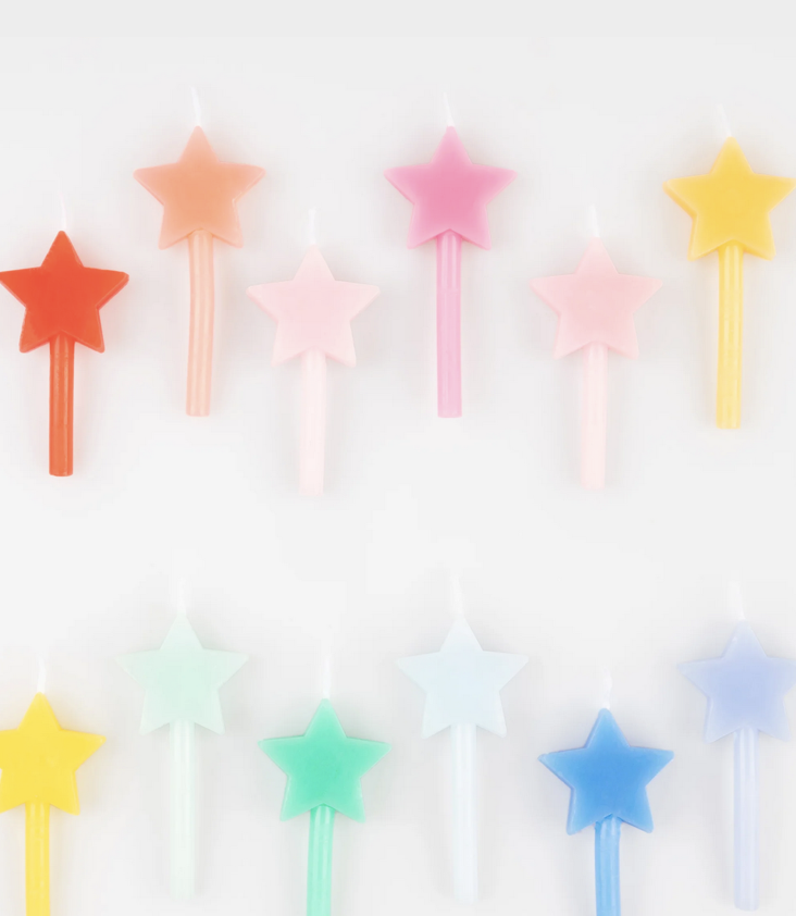 Regenbogen Stern Kerzen - 2