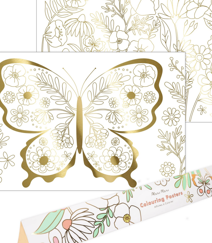 Butterfly Colouring Poster Set