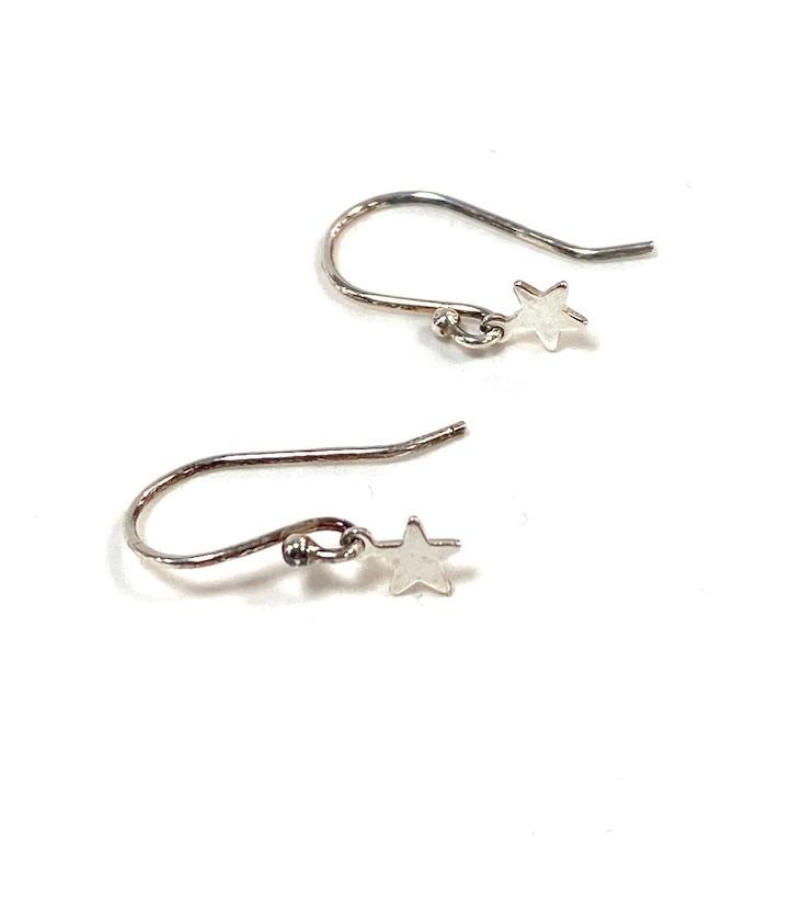 Silver Hanging Earrings Star