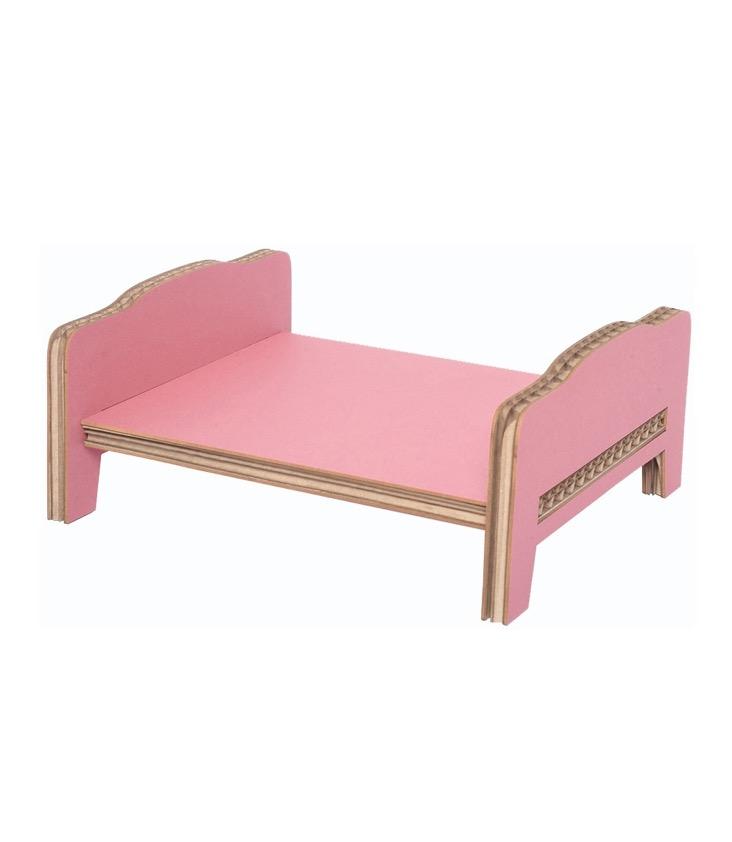 Dollhouse Double Bed Cardboard