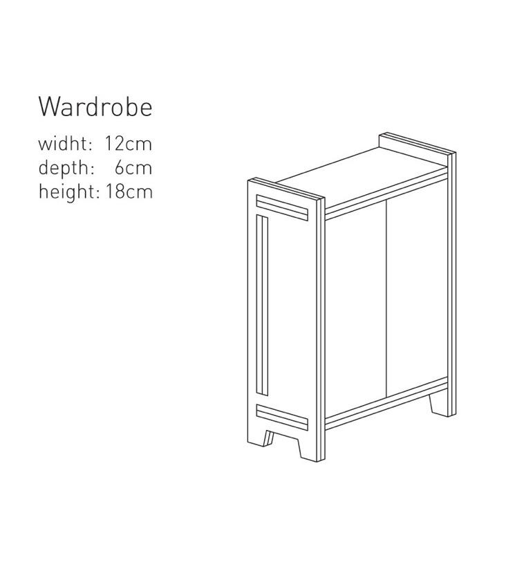 Dollhouse Warderobe Cardboard - 0