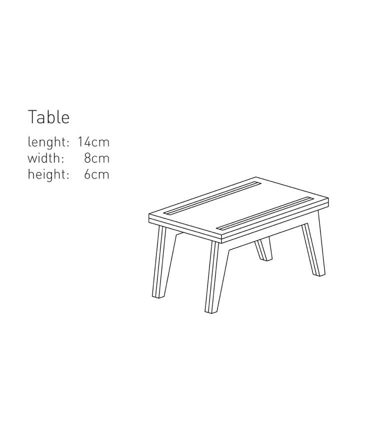 Dollhouse Table Cardboard - 0