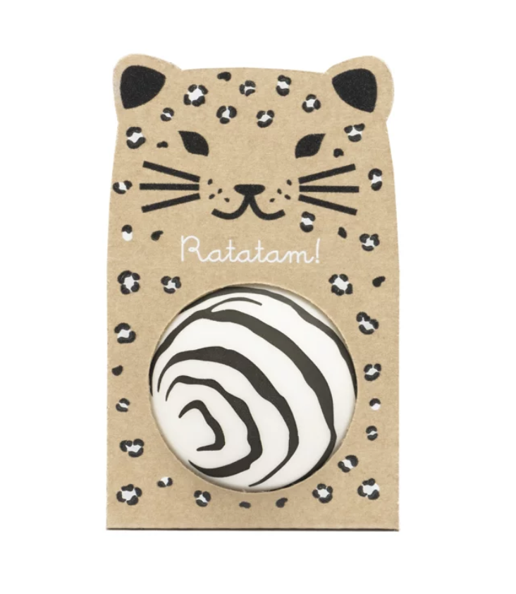 Springender Gummiball Zebra