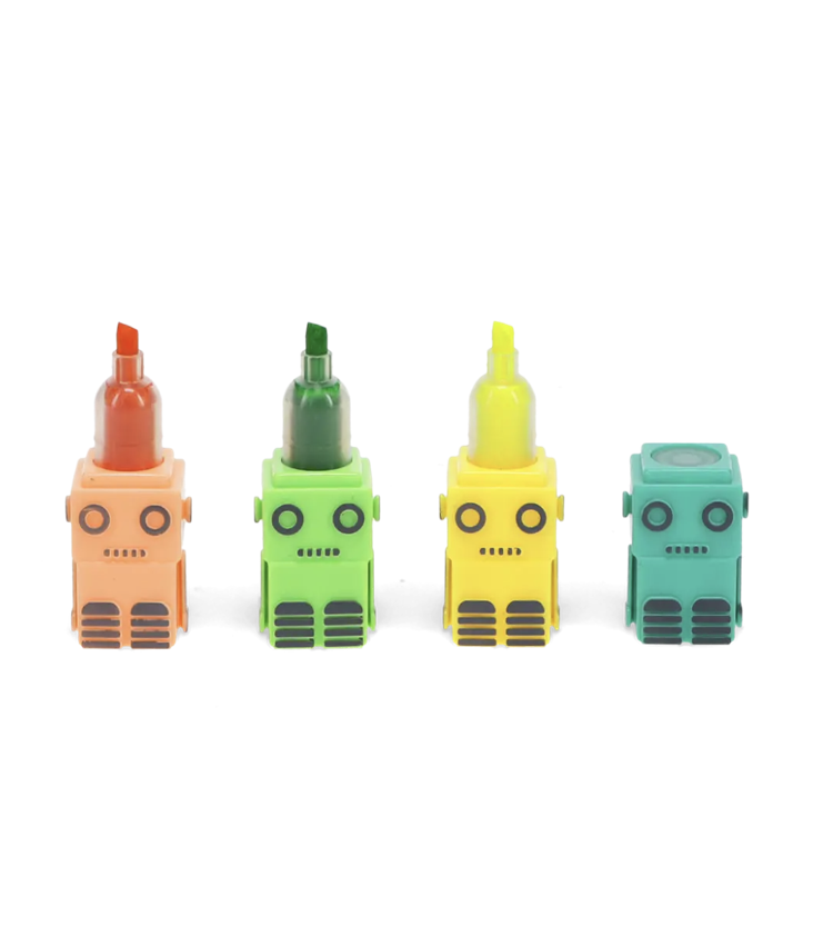 Stackable Highlighters Set Robot - 0