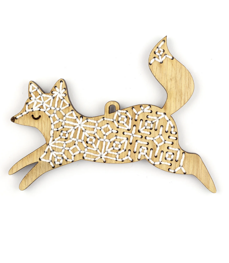 Stitched Ornament Kit Fox