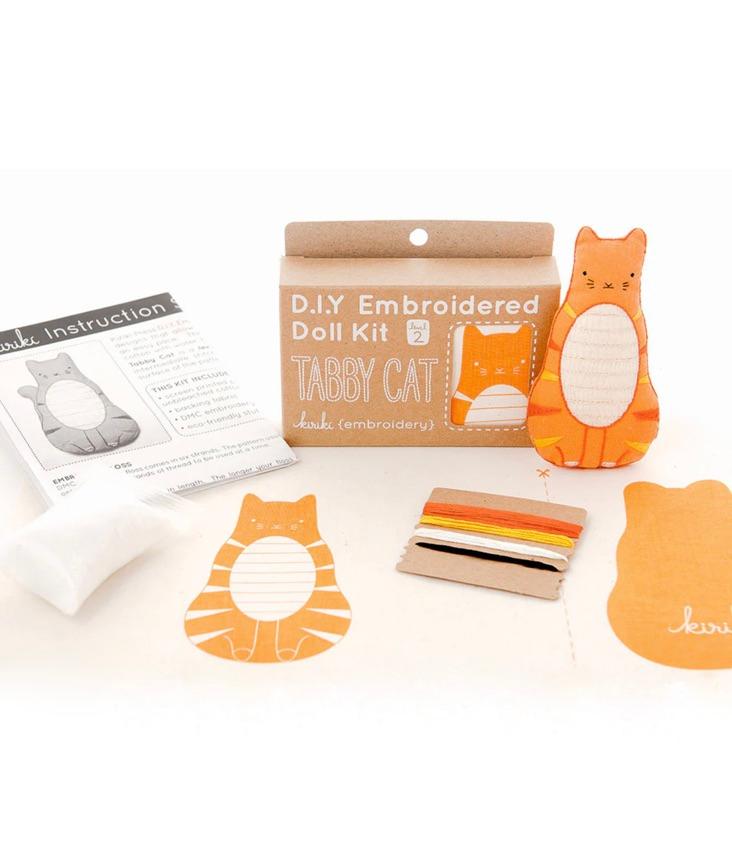 Stickset Tabby Katze - 1