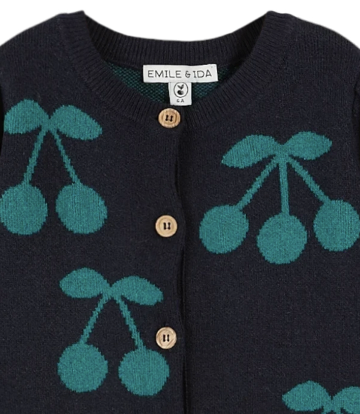 Strickjacke Kirschen 6y / 116 - 1