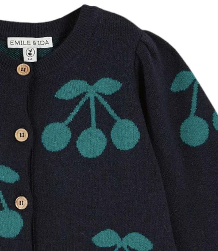 Strickjacke Kirschen 6y / 116 - 2