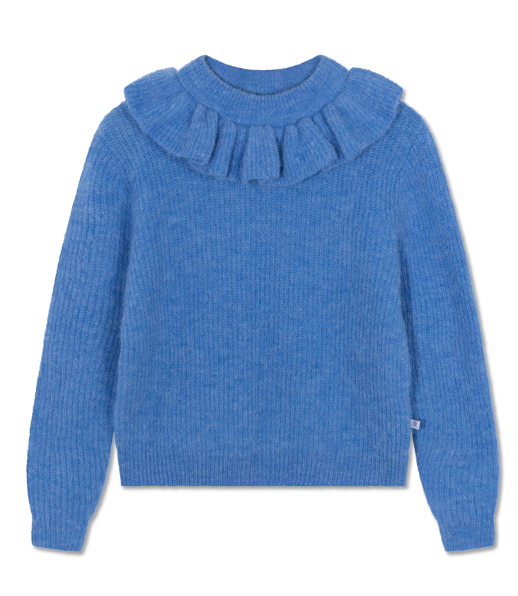 Knitted Ruffle Collar Jumper