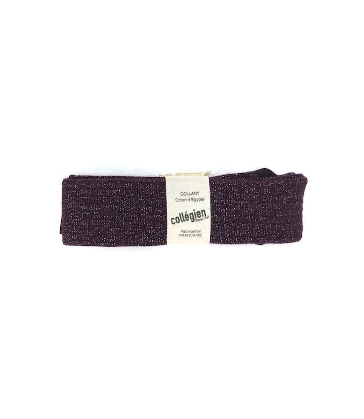 Strumpfhosen mit Glitzer Aubergine 12y / 152