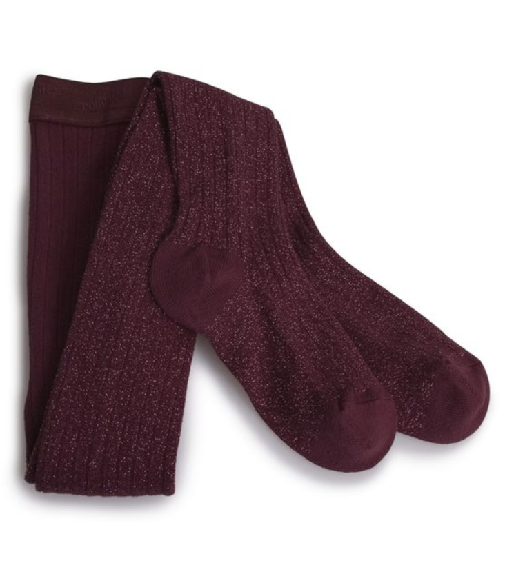 Strumpfhosen mit Glitzer Bordeaux Grand Cru