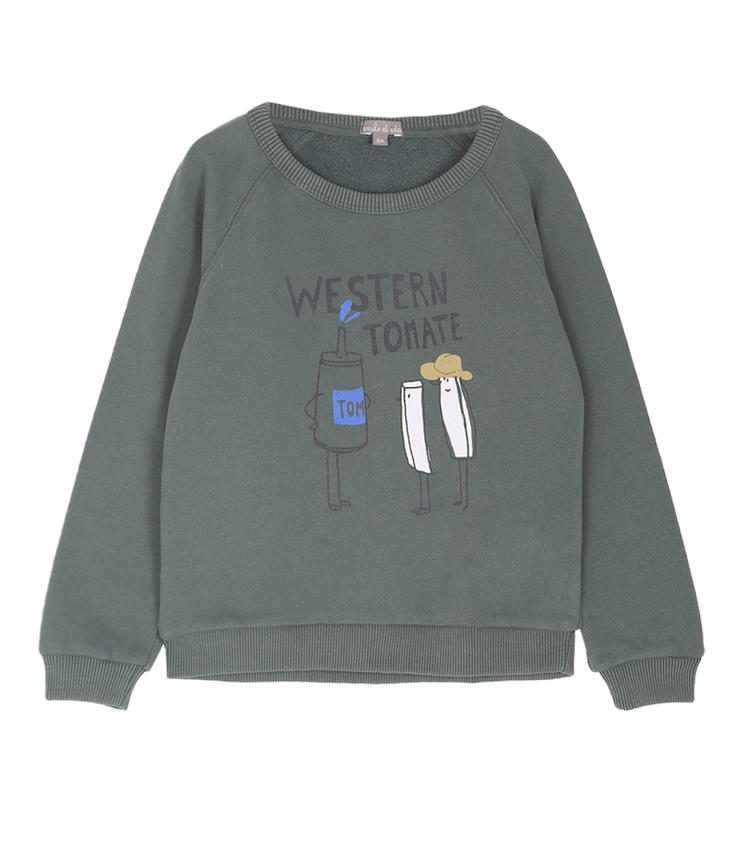 Sweatshirt Western Tomate 4y / 104