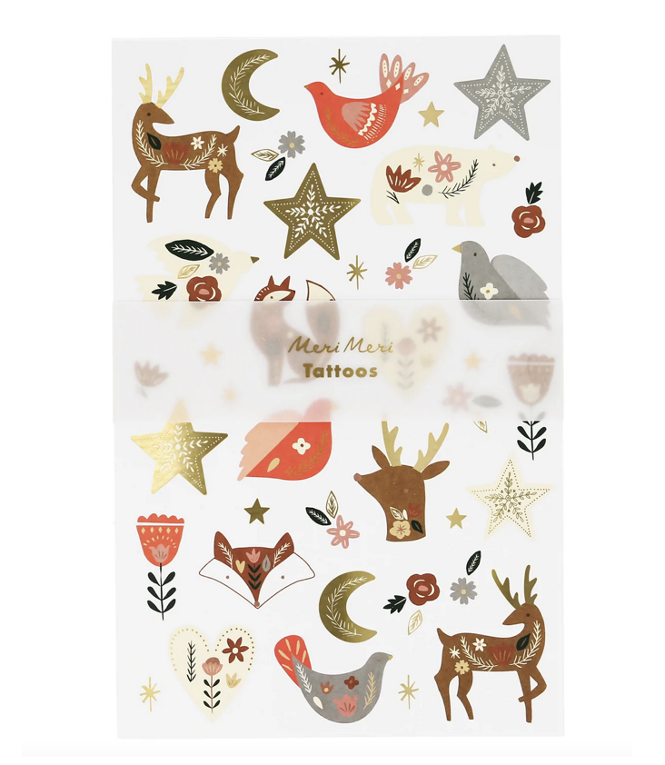 Tattoo Set Weihnachtstiere